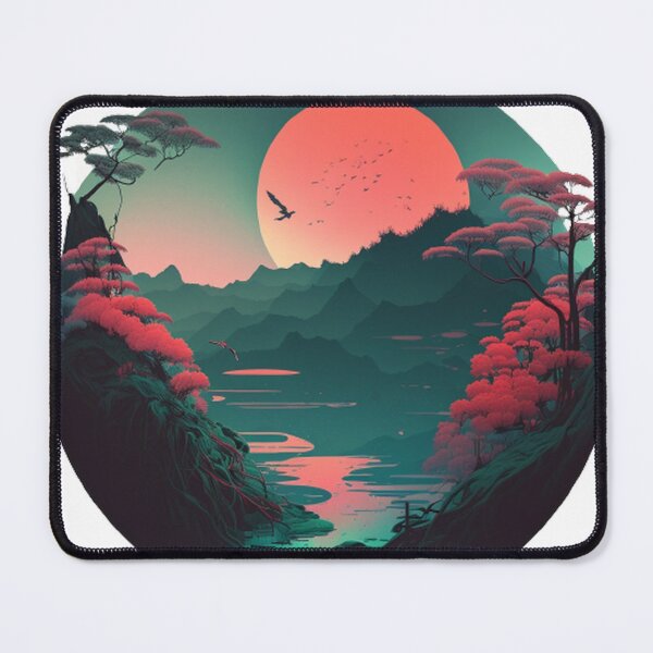 Item preview, "Harmony in Sakura: Captivating Japanese Landscapes on Redbubble" designed and sold by DesignHeaven24.