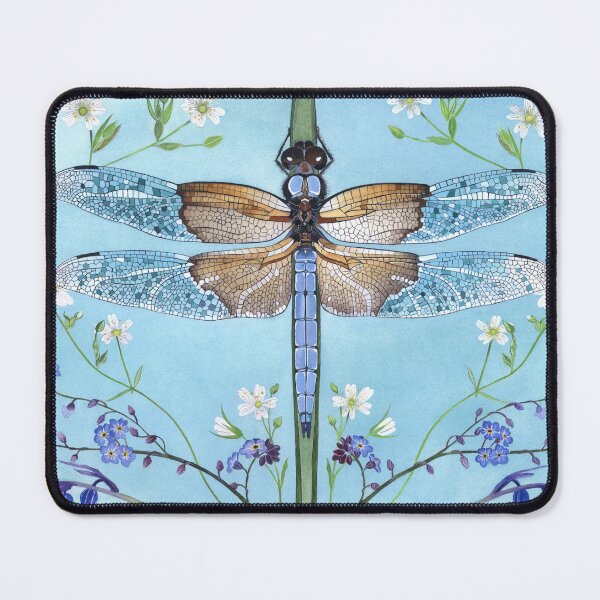 Item preview, Dragonfly and spring flowers designed and sold by samcannon.