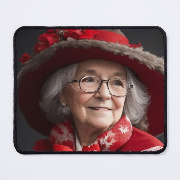 Item preview, Elderly female celebrating Canada Day 1 designed and sold by Rothnaric.