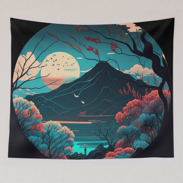 Aperçu de l'œuvre "Harmony in Sakura: Captivating Japanese Landscapes on Redbubble" créée et vendue par DesignHeaven24.