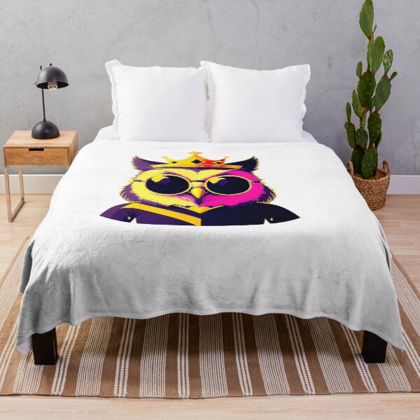 Item preview, Cool owl character in sunglasses and crown in flat style designed and sold by Harmonysens.