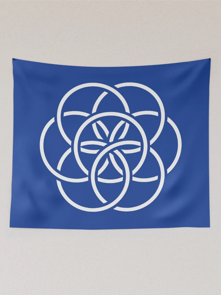 Thumbnail 2 of 3, Tapestry, Earth Flag [Roufxis-Rb] designed and sold by RoufXis.