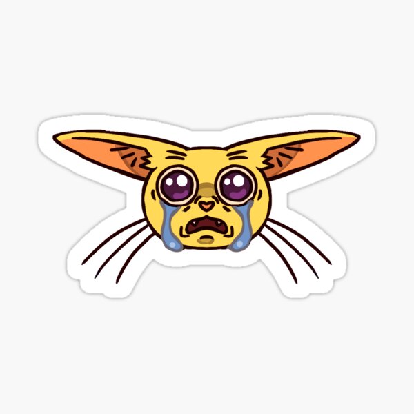 Item preview, Crying Kitty cat is watching designed and sold by Denica Georgieva.