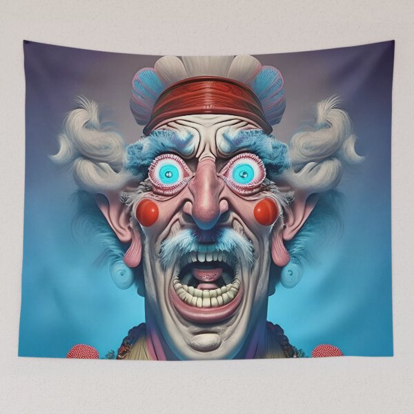 Item preview, Crazy Cool: Surreal Portrait T-Shirts That Turn Heads designed and sold by artmanikin.
