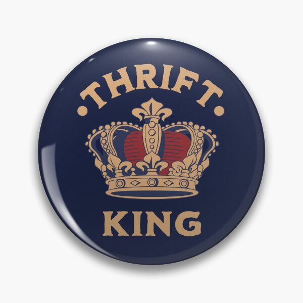 Item preview, Thrift king elegant golden crown thrift shopping slow fashion designed and sold by MetalicBabe.