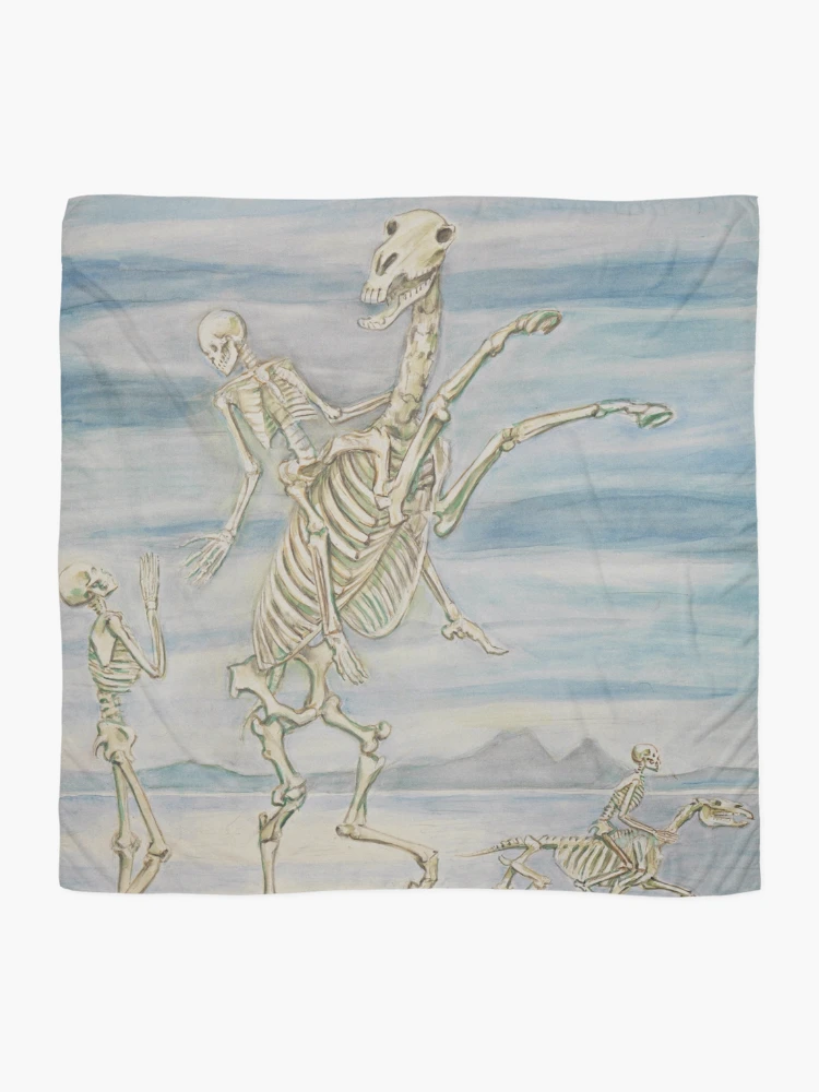 Thumbnail 2 of 3, Scarf, Empty Riders designed and sold by BeagleDesigns.