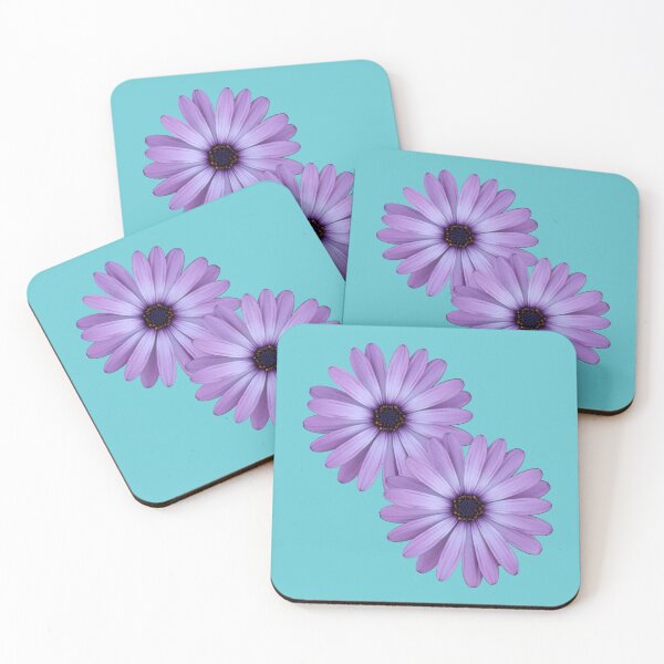 Item preview, Purple Daisy - aqua background designed and sold by STHogan.