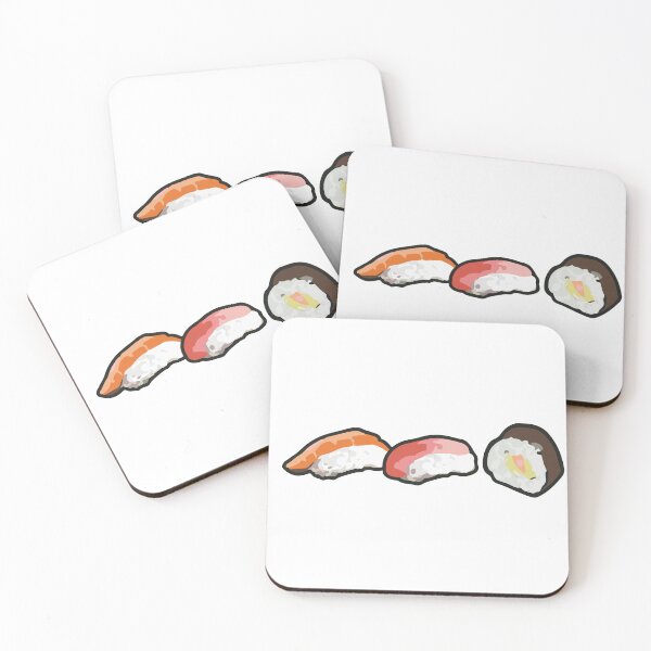 Item preview, sushi - cute digital cartoon style illustration  designed and sold by Suzanne-Mercy.