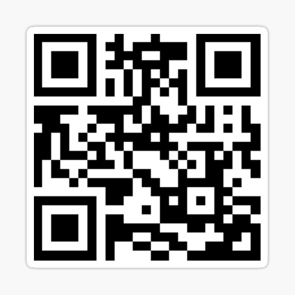 All star smash mouth qr code Sticker for Sale by julloo