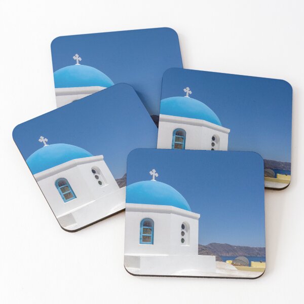 Item preview, Blue dome in Oia Santorini designed and sold by pietrofoto.
