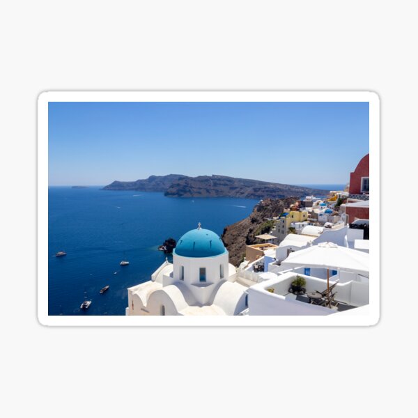 View of Oia Santorini Sticker