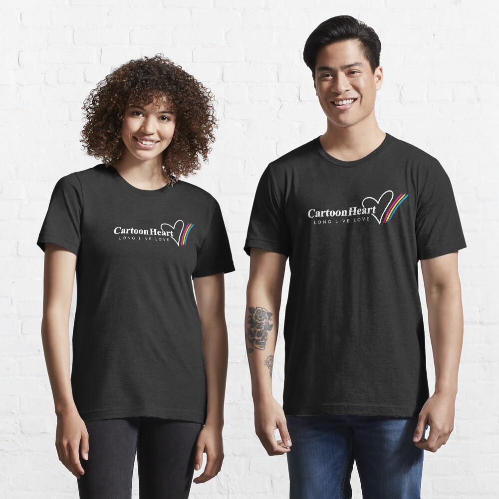 Cartoon Heart Logo, Paint Stripe - T-shirts Essential T-Shirt