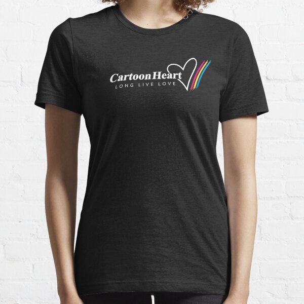 Cartoon Heart Logo, Paint Stripe - T-shirts Essential T-Shirt