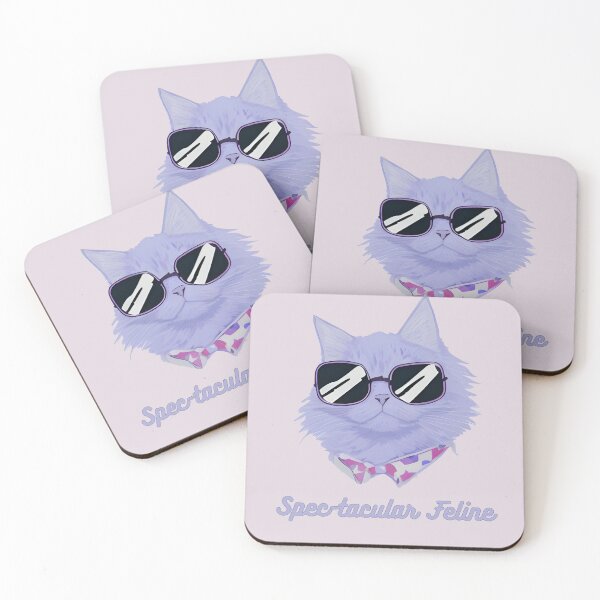 Item preview, "Spec-tacular Feline" Cat with Glasses designed and sold by KittyKorner0.