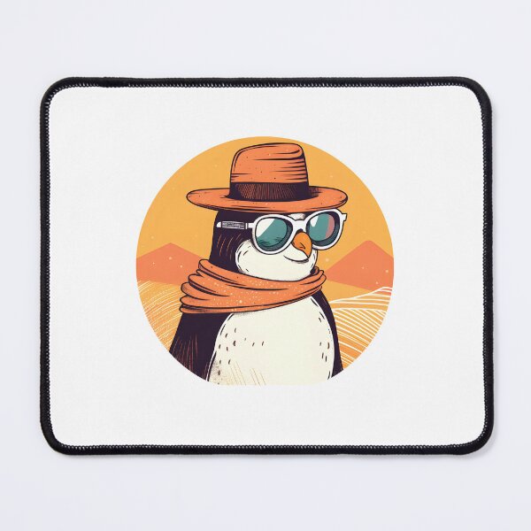Item preview, Penguin in a Hat with Sunglasses | Colorful Digital Art designed and sold by AdventurerPack.