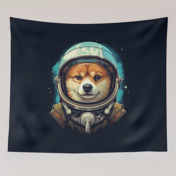 Item preview, Space Pup: Realistic Shiba Inu Astronaut designed and sold by Zandalus.