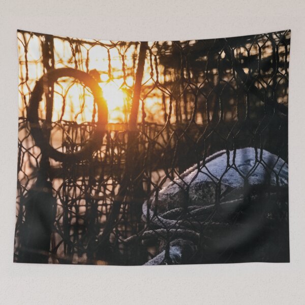 Item preview, Frosty Maryland Crab Pots in Morning designed and sold by CMFAstudio.