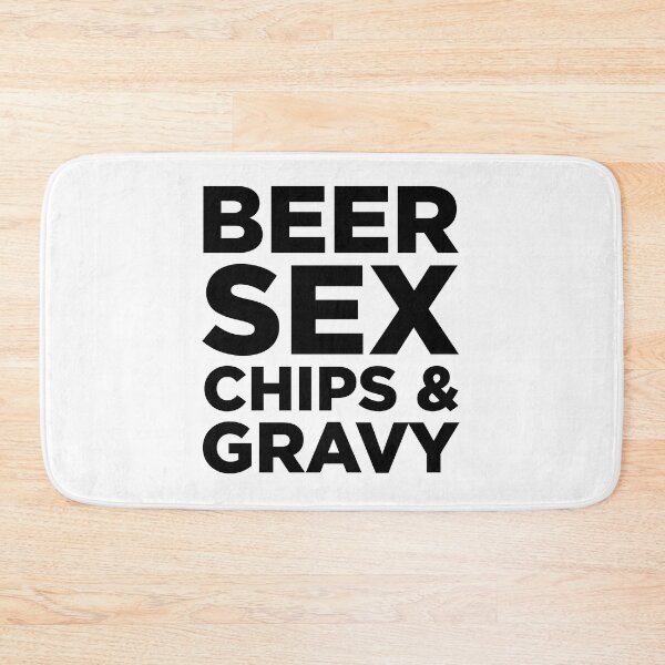 Item preview, Beer, sex, chips and gravy - black designed and sold by SmallSingy.