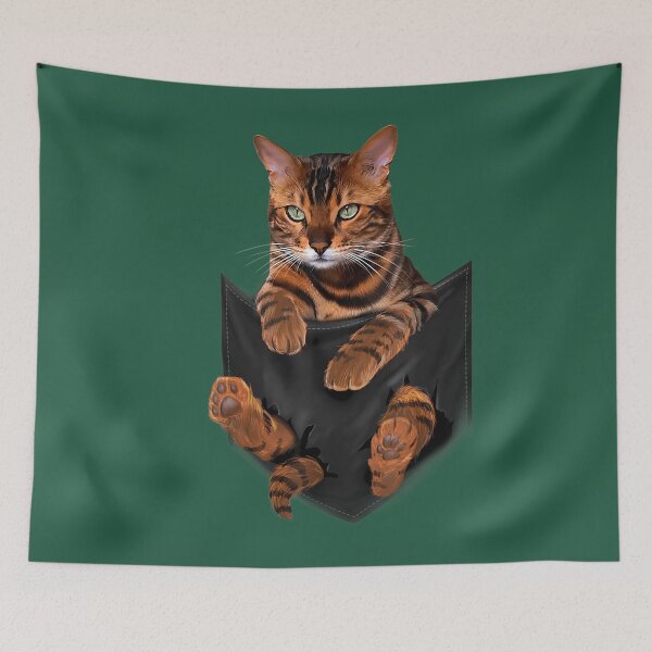 Artikelvorschau, Katzen-Tiger-Print im Taschen-Katzen-T-Shirt entworfen und verkauft von xwrpalva28.