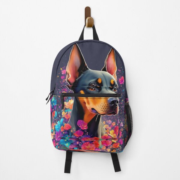 Item preview, Doberman With Flowers Art Inspired By Dog Breeds designed and sold by CDC40.