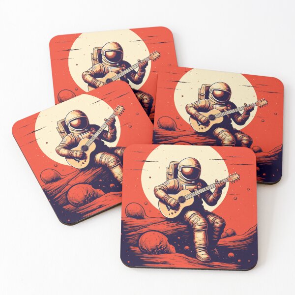 Item preview, Space Serenade: Guitarist Astronaut on Mars designed and sold by Zandalus.