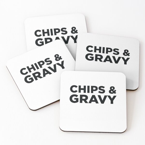 Item preview, Chips and gravy - black designed and sold by SmallSingy.