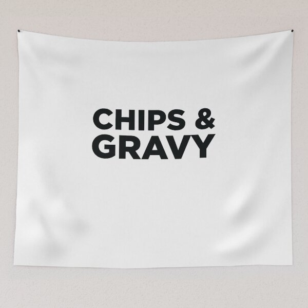 Item preview, Chips and gravy - black designed and sold by SmallSingy.