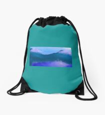 Reflective Clouds Scenery Drawstring Bag