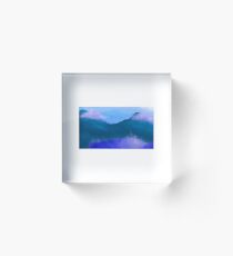 Reflective Clouds Scenery Acrylic Block