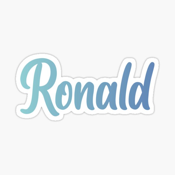 Ronald Name Stickers for Sale