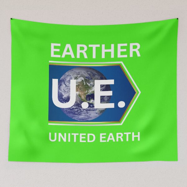 Item preview, GET READY, SPACE CONS ARE COMING! THIS IS MY FLAG OF EARTH DESIGN  (BADGE STYLE)  designed and sold by IORODAN.