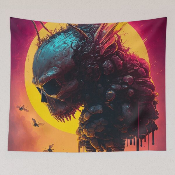 Item preview, Beehive Skull designed and sold by Nightarcade.