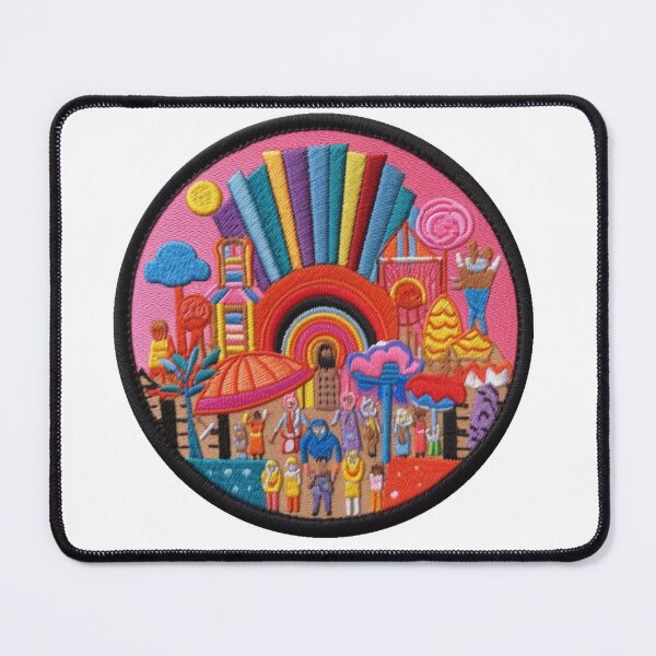Item preview, Summer Festival Embroidery Style Patch designed and sold by Paul Maxwell.