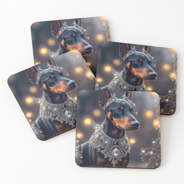 Item preview, Doberman With Jewels Art Inspired By Dog Breeds designed and sold by CDC40.