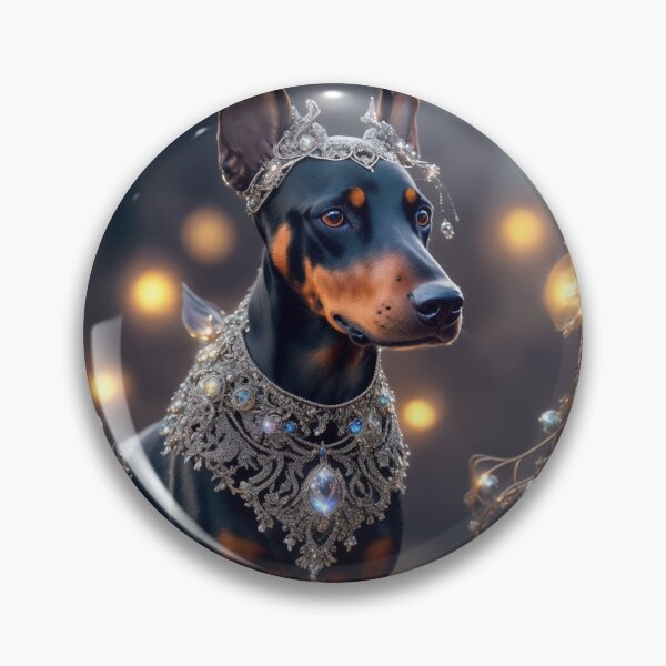 Item preview, Doberman With Jewels Art Inspired By Dog Breeds designed and sold by CDC40.