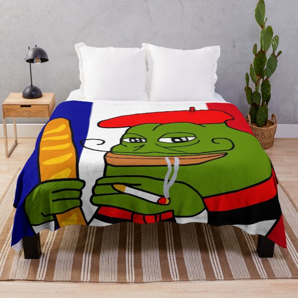 Item preview, Smug French Pepe Baguette designed and sold by Slav-Art.