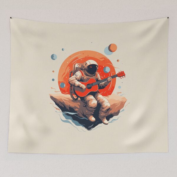 Item preview, Interstellar Melodies: Mars Guitarist Astronaut designed and sold by Zandalus.