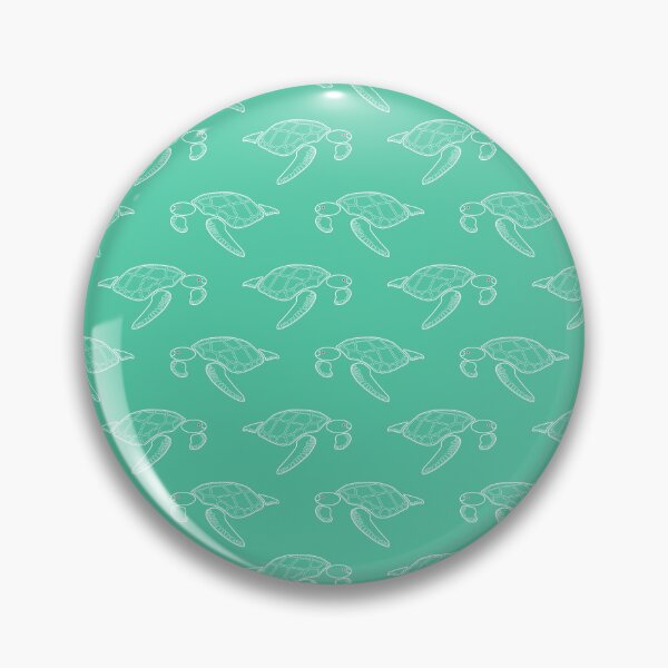 Item preview, Happy white underwater seaturtle in deep mint water - Fish and Friends Collection designed and sold by Sichtbarekunst.