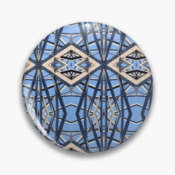 Item preview, A Pattern of Metal Shapes and Bright Blue designed and sold by kristimb.