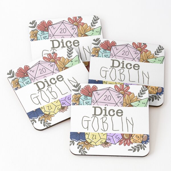 Item preview, Floral dice goblin artwork designed and sold by Katerhi.