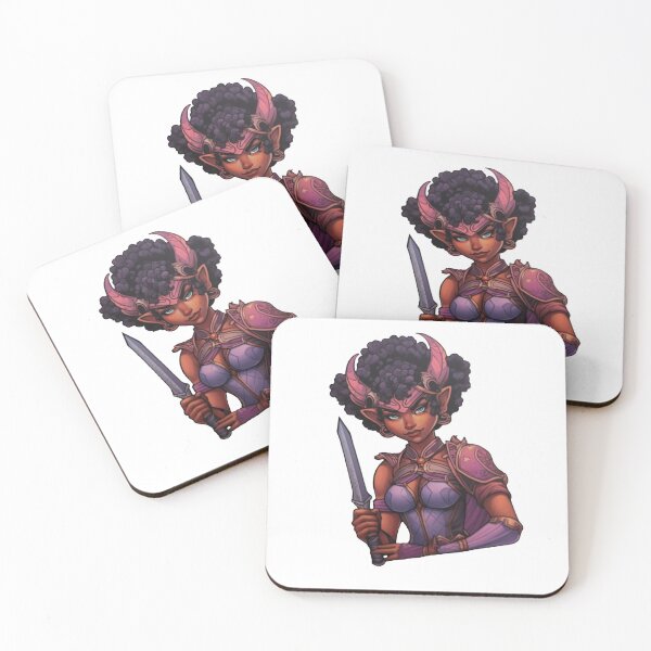 Item preview, D&D Tiefling Fighter designed and sold by TellezStickers.