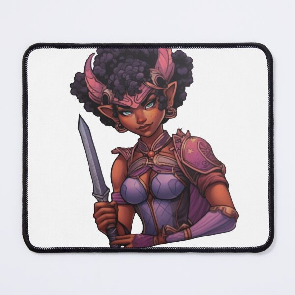 Item preview, D&D Tiefling Fighter designed and sold by TellezStickers.