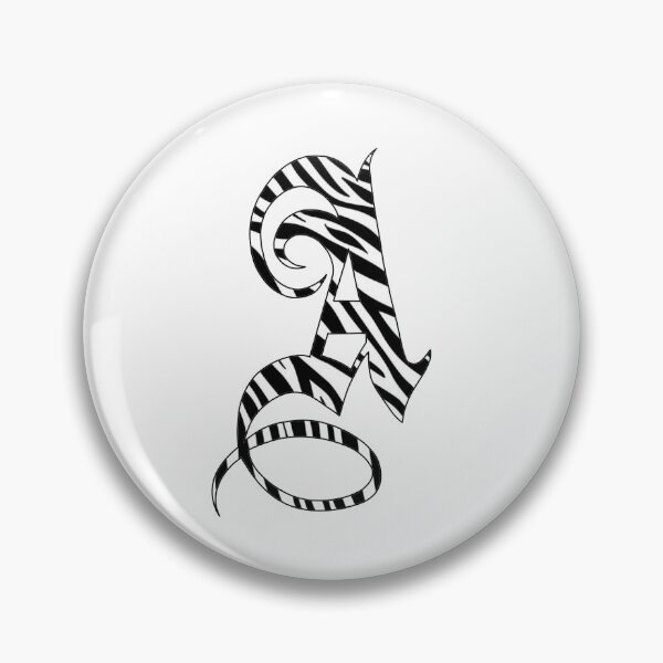Item preview, LETTER A ZEBRA GOTHIC STYLE designed and sold by buffi13.
