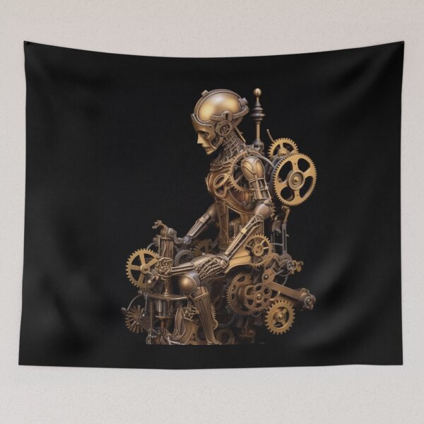 Item preview, Majestic Steampunk Automaton: A Victorian-Era Mechanical Marvel designed and sold by JLCableStudio.