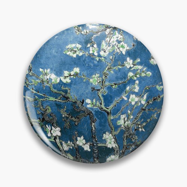 Aperçu de l'œuvre Van Gogh Amandier en fleurs Bleu profond créée et vendue par PureVintageLove.
