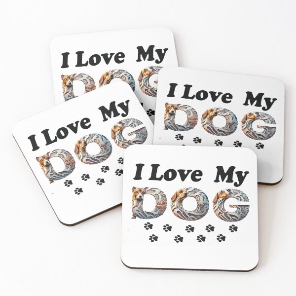 Item preview, T-shirt "I love my dog" designed and sold by AdesivosTop.