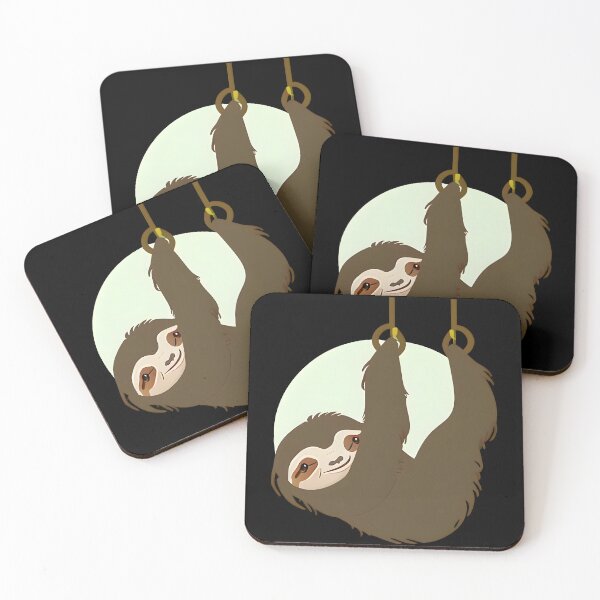 Item preview, Sloth Hanging from Rings designed and sold by worldofwhisper.