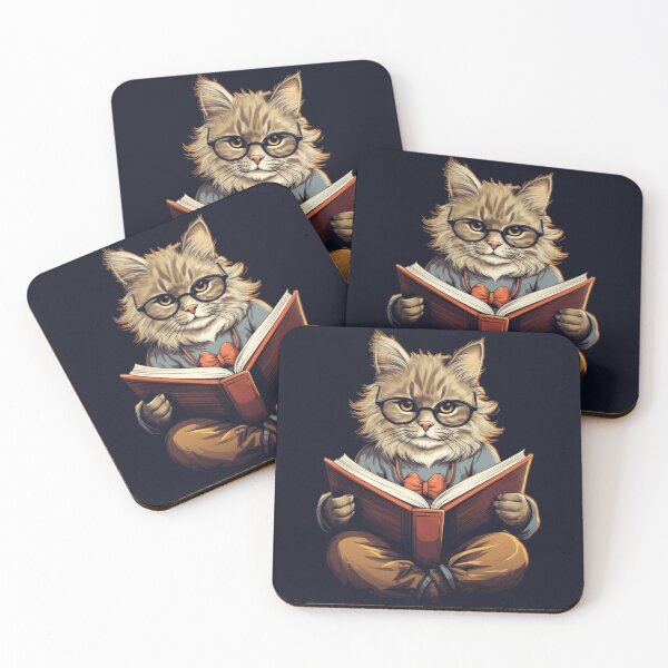 Item preview, Serious Librarian Cat: Literary Connoisseur designed and sold by Zandalus.