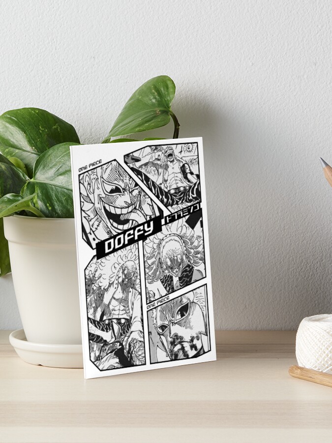 Brook - One Piece Manga Panel black version Art Board Print for Sale by  Geonime