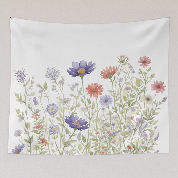Item preview, Colourful Watercolor Wildflower Meadow designed and sold by BBGIFTSUK.
